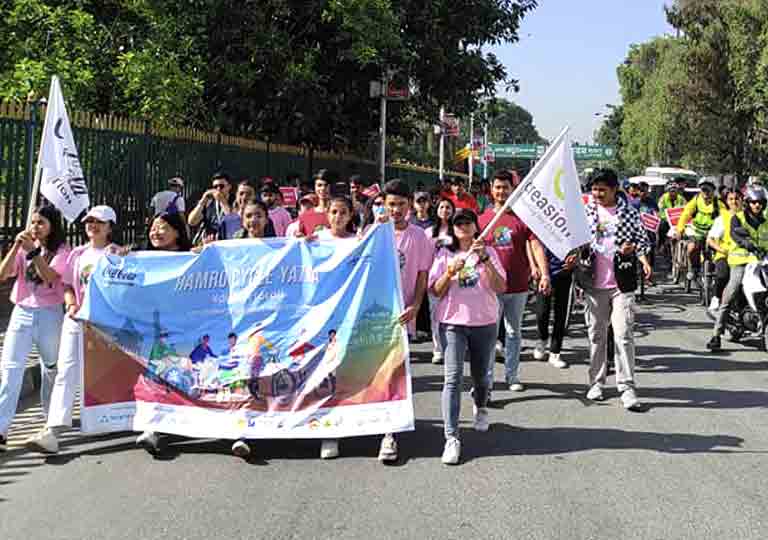 hamro cycle yatra #cycleconnectbhaktapur recycler saathi