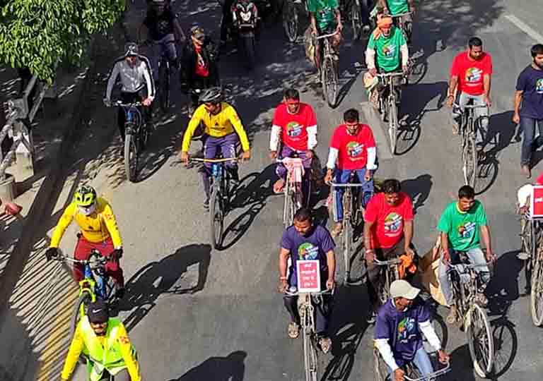 hamro cycle yatra #cycleconnectbhaktapur recycler saathi