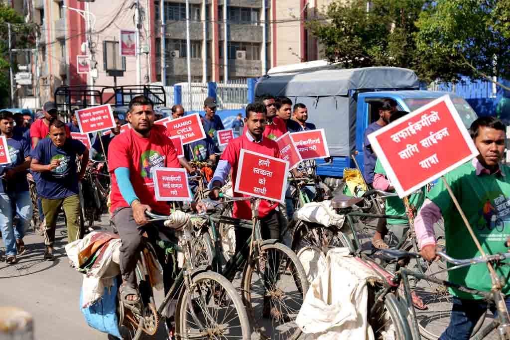 hamro cycle yatra #cycleconnectbhaktapur recycler saathi