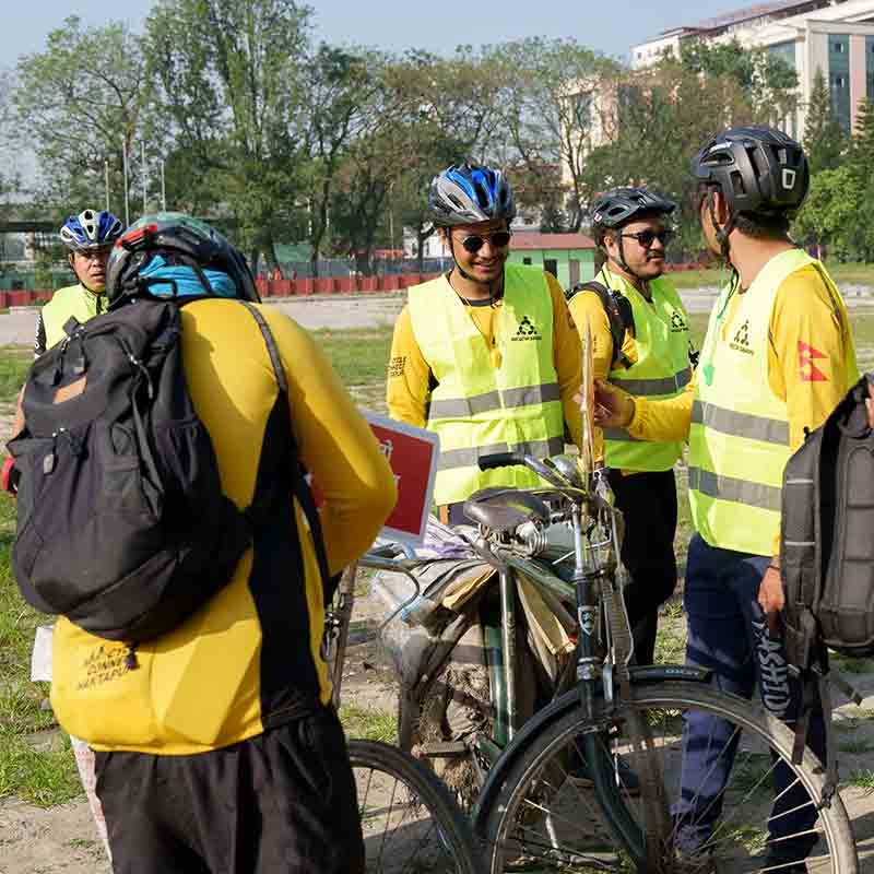 hamro cycle yatra #cycleconnectbhaktapur recycler saathi